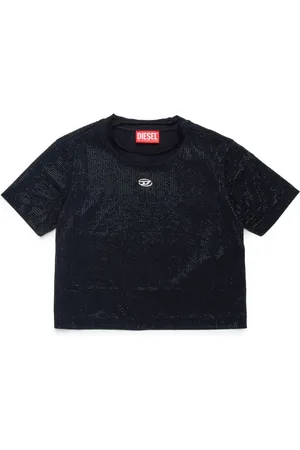 Diesel Studded cotton cropped T