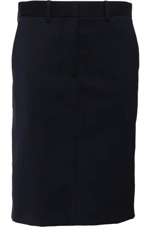 Helmut Lang Straight wool skirt