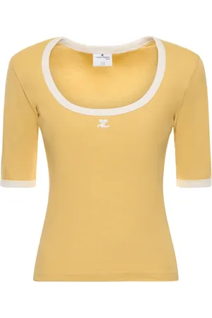 Courrèges Holistic contrast cotton T