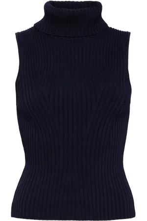 Staud Turtleneck sleeveless knit top