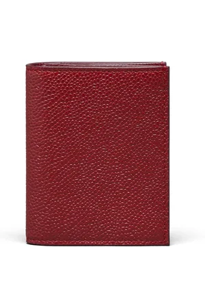 Thom Browne Pebbled leather card holder
