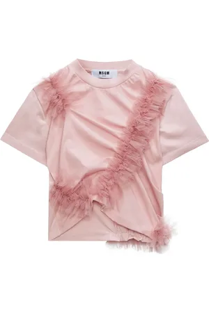 Msgm Ruffled gathered T