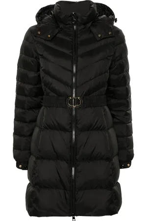 Twin-Set Belted padded coat