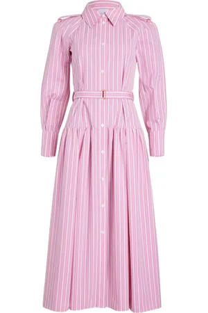 Patou Striped maxi shirt dress