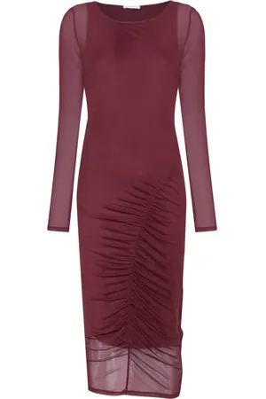 Patrizia Pepe Ruched midi dress