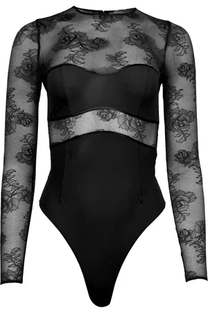 FLEUR DU MAL Bouquet lace bodysuit