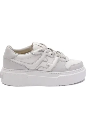 Fendi Match leather sneakers