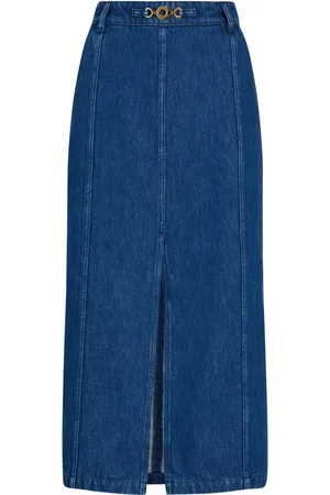 Patou Slit midi skirt