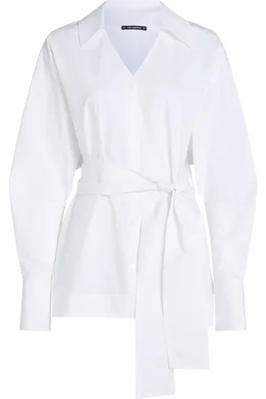 Karl Lagerfeld Belted poplin shirt