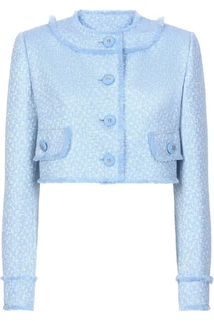 Dolce & Gabbana Frayed cropped jacket