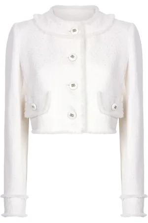 Dolce & Gabbana Frayed cropped jacket