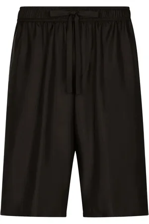 Dolce & Gabbana Embroidered silk track shorts