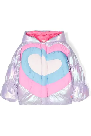 Billieblush Heart motif padded jacket