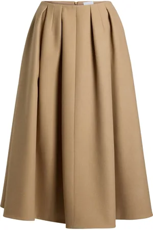Patou Pleated midi skirt