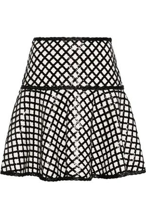 Giambattista Valli Sequined boucl?? skirt