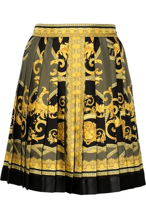 VERSACE La Coupe des Dieux silk pleated skirt