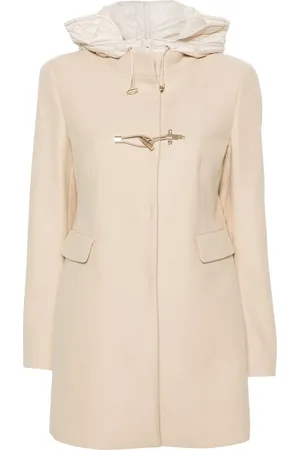 FAY Hooded toggle coat