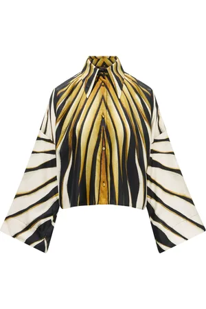 Roberto Cavalli Ray of print silk shirt