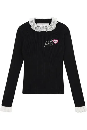PHILOSOPHY DI LORENZO SERAFINI Appliqu?? logo knit top