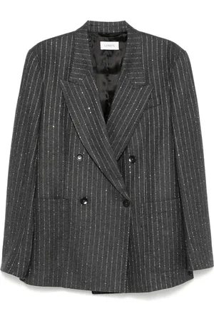LANEUS Pinstriped double