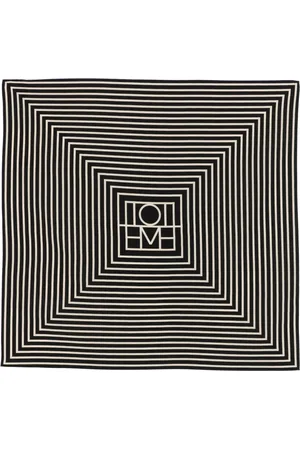 Totême Signature monogram silk scarf