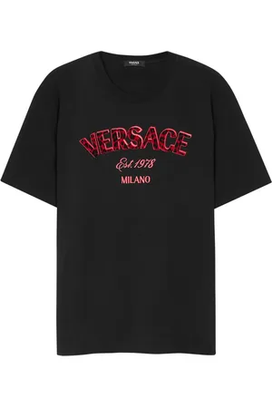 VERSACE Wild Stamp embroidered T