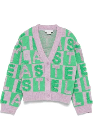 Stella McCartney Logo appliqu?? knit cardigan