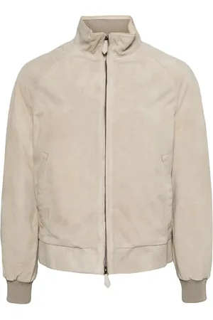 MAN ON THE BOON. Suede zip