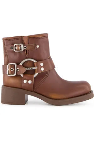 Miu Miu Leather biker boots