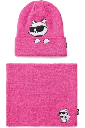 Karl Lagerfeld K/Ikonik Choupette beanie set