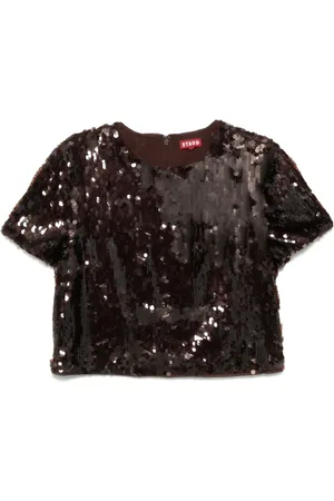 Staud Quincy sequinned T