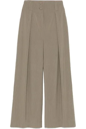 MITILIANE COUTURE Pinstriped wide