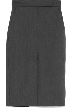 BLANCA M??lange midi skirt