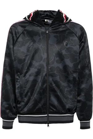 A Bathing Ape Line Camo jacquard bomber jacket