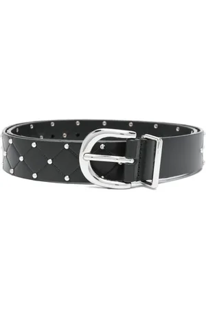 Maje Quilted leather belt
