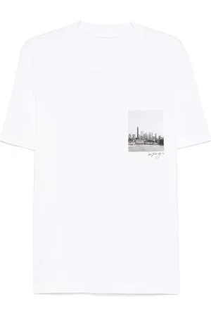 Helmut Lang Skyline Postcard T