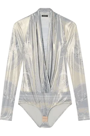 VERSACE La Coupe des Dieux draped bodysuit