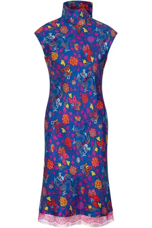 SHANGHAI TANG Silk floral