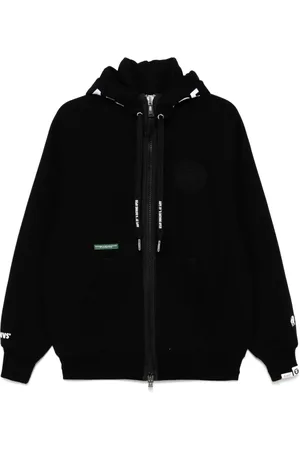 A Bathing Ape Moonface logo zip