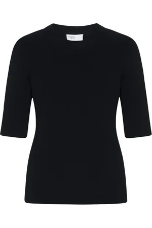 ROSETTA GETTY Ribbed shortsleeved T