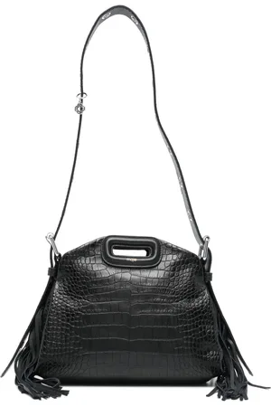 Maje Mini Miss M embossed leather bag