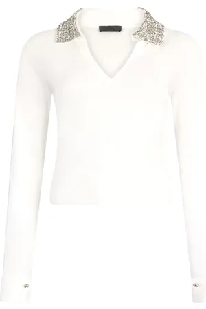 Liu Jo Rhinestone polo top