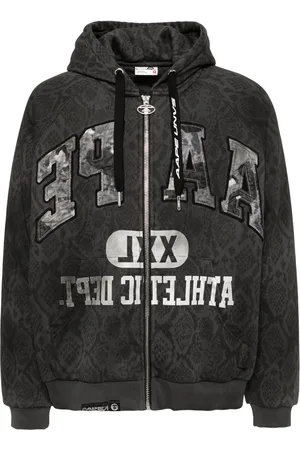 A Bathing Ape Patterned logo zip