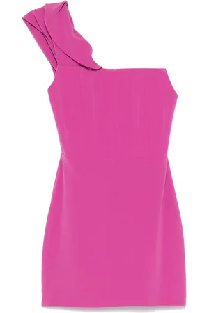 ALEX PERRY Crepe corset maxi dress