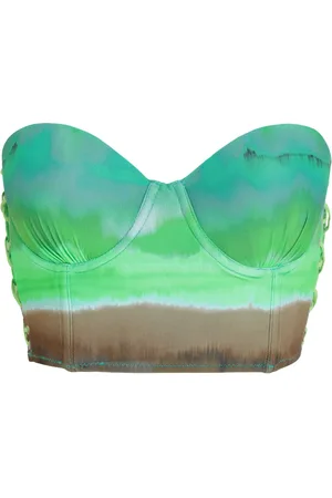 AMIR SLAMA X Jade Jade corset crop top