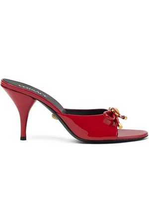 VERSACE 85mm Opera Bow mules