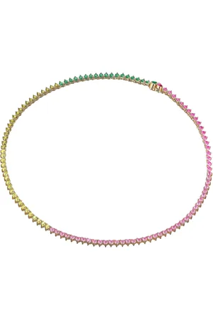 Anabela Chan 18kt vermeil Petite Peony Eternity Heart necklace