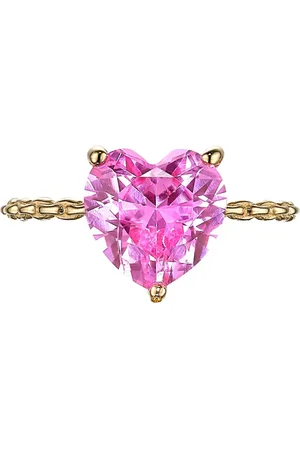Anabela Chan 9kt mini Heart sapphire ring