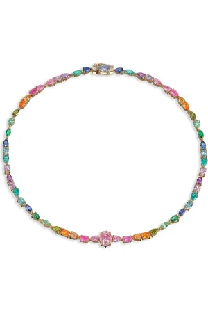 Anabela Chan 18kt vermeil Rainbow Spectra necklace
