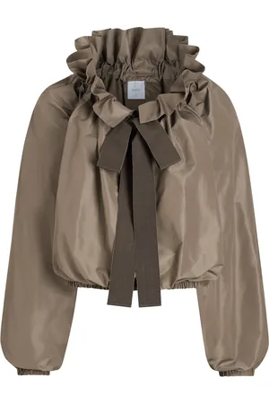 Patou Iconic drawstring faille top
